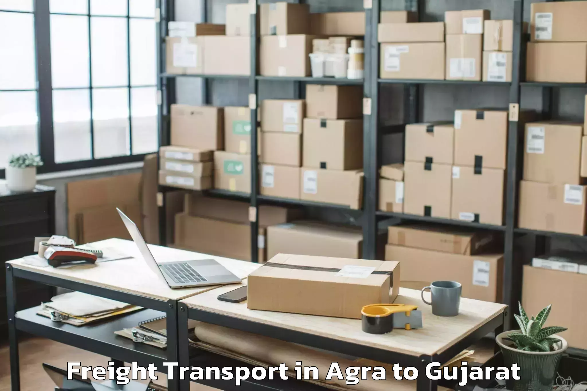 Reliable Agra to Hemchandracharya North Gujarat Freight Transport